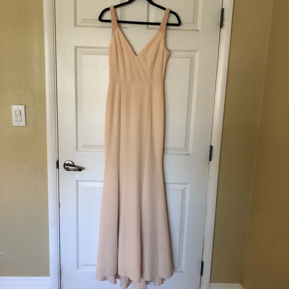 Celena Nude Beaded Maxi Dress - Picture 6 of 14